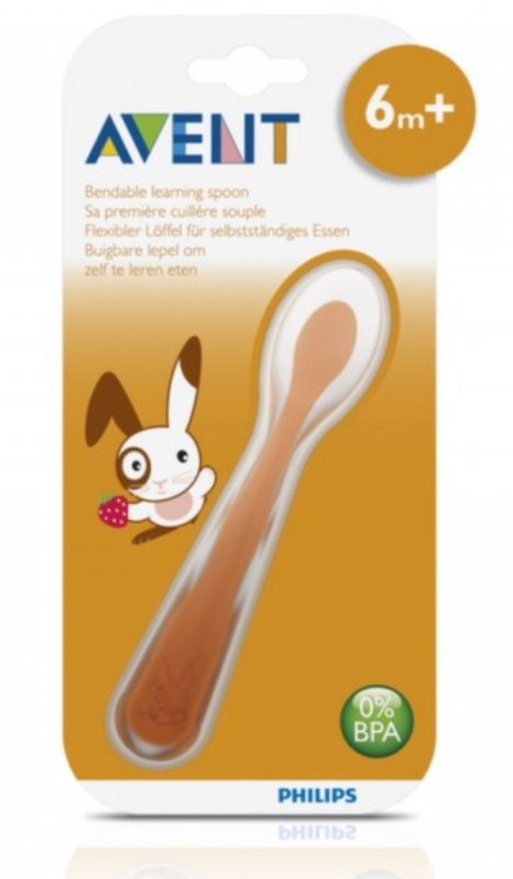 Ложка силиконовая Avent (6 мес) SCF722/00