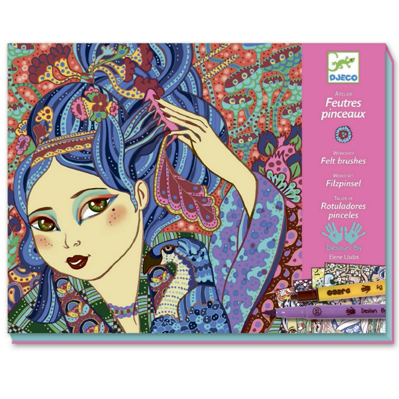 Раскраска Djeco Вишневые деревья