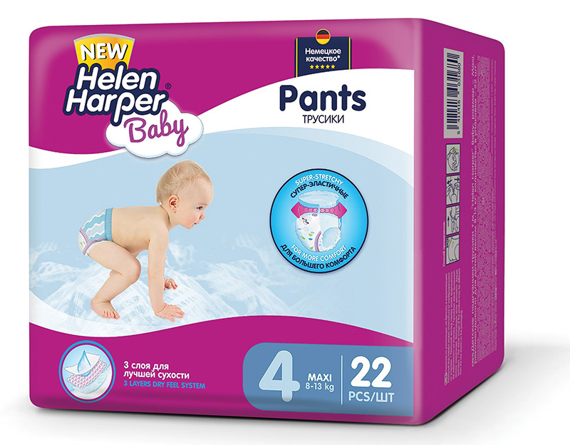 Трусики Helen Harper Baby maxi (8-13 кг) 22 шт