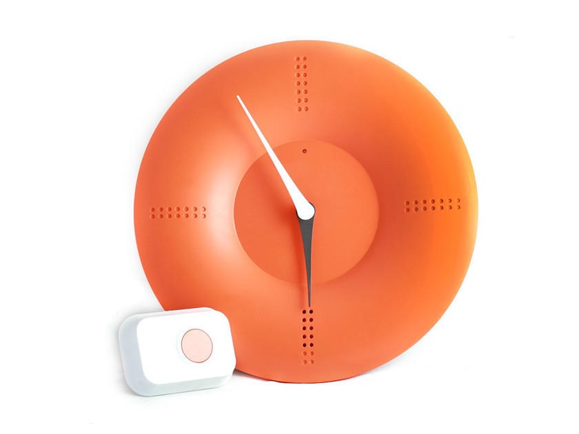 Часы - дверной звонок LeFutur оранжевый LF19423