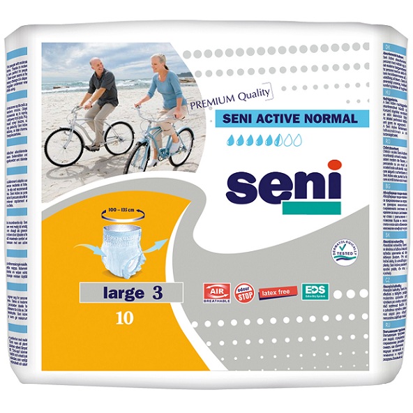 Трусики Seni Active Normal Large 3, талия 100-135 см (10 шт) SE-096-LA10-RU0
