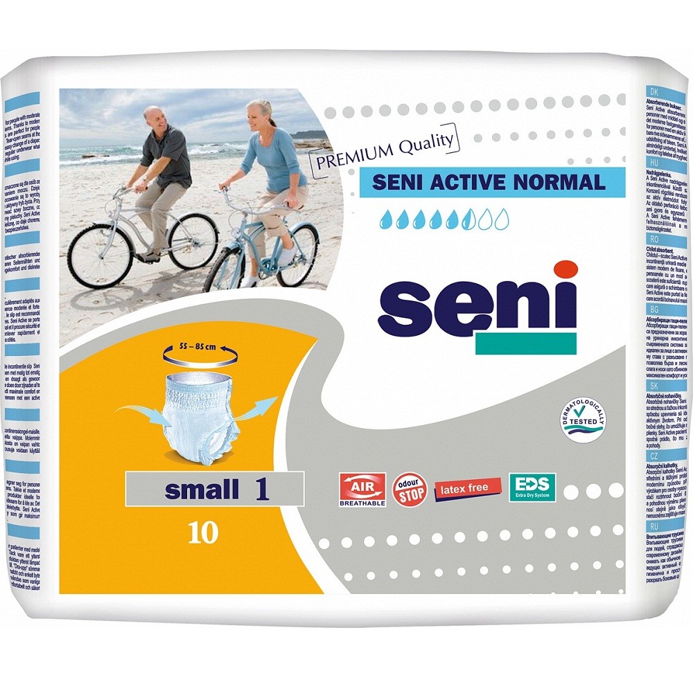 Трусики Seni Active Normal Small 1, талия 55-85 см (10 шт) SE-096-SM10-RU0