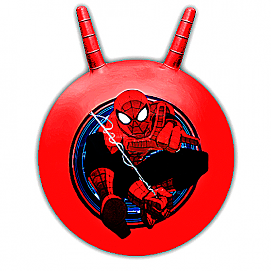 Мяч с рожками Disney Человек Паук 55см красный