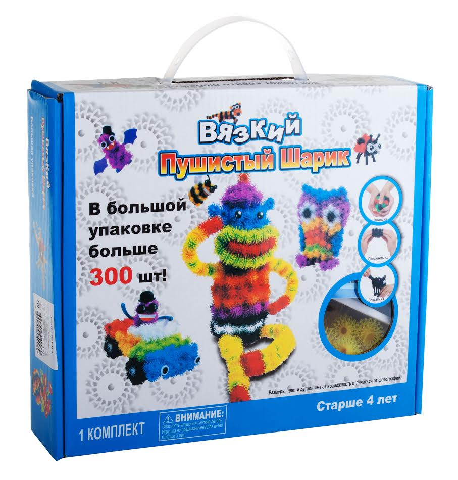 Конструктор-липучка BUNCHEMS Банчемс 300 деталей RV095