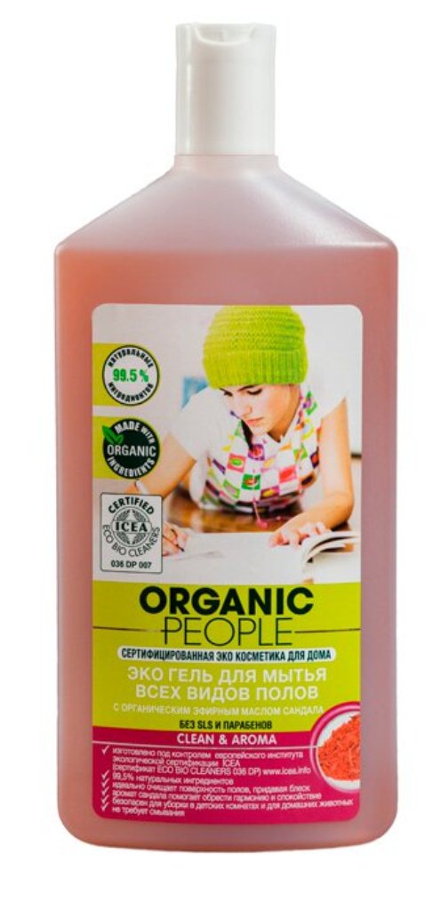 Эко гель Organic People для мытья всех видов полов 500 мл