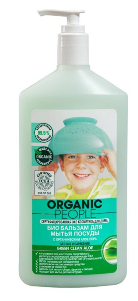 Бальзам-био для мытья посуды Organic Peole Green clean aloe 500 мл