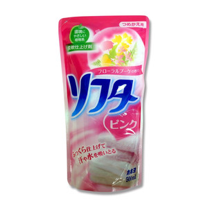 Кондиционер для белья Kaneyo с натуральными компонентами и цветочным ароматом  500 мл запаска