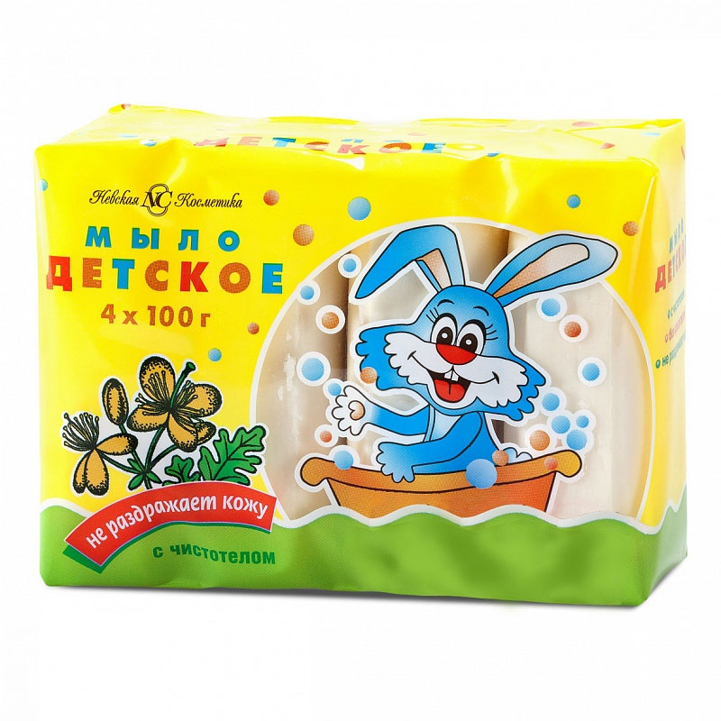 Туалетное мыло Детское, с экстрактом чистотела, 4*100 гр.