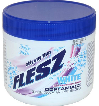 Кислородный пятновыводитель Flesz White для белых тканей, порошок 500 гр