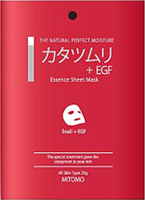 Маска для лица Mitomo Экстракт улитки+EGF, восстанавливающая, 25 гр