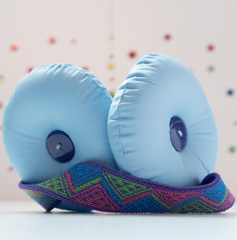 Защитные ушки Yshki Rainbow светло-голубые