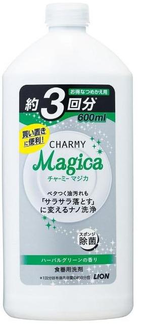 Средство для мытья посуды Lion Charmy Magica зеленые травы, 600 мл