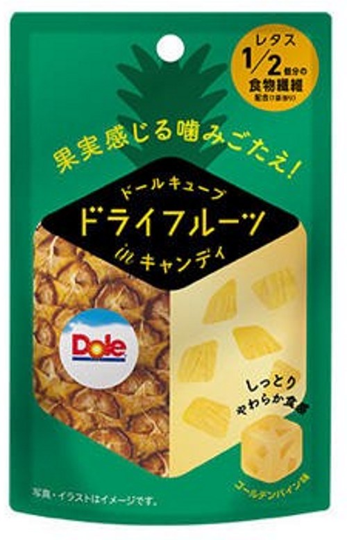 Жевательная конфета Dole с кусочками сухофруктов Ананас, 42 г