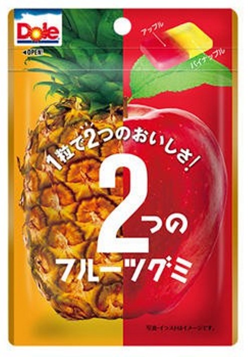 Жевательный мармелад Dole Ананас и Яблоко, 45 г