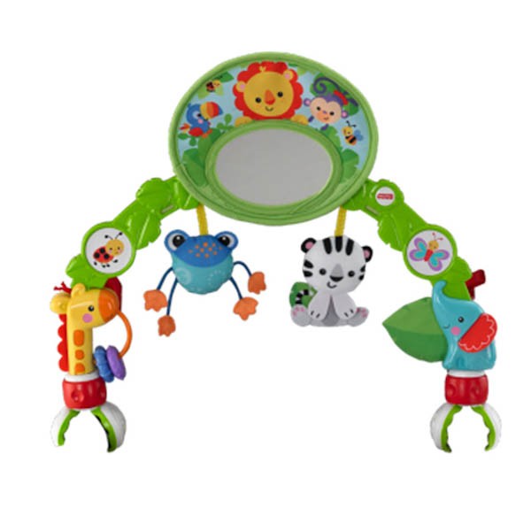 Дуга игровая Fisher-Price с зеркальцем Друзья из тропического леса
