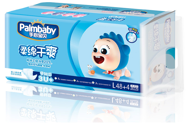 Подгузники  Palmbaby,  L (9-14 кг), 52 шт