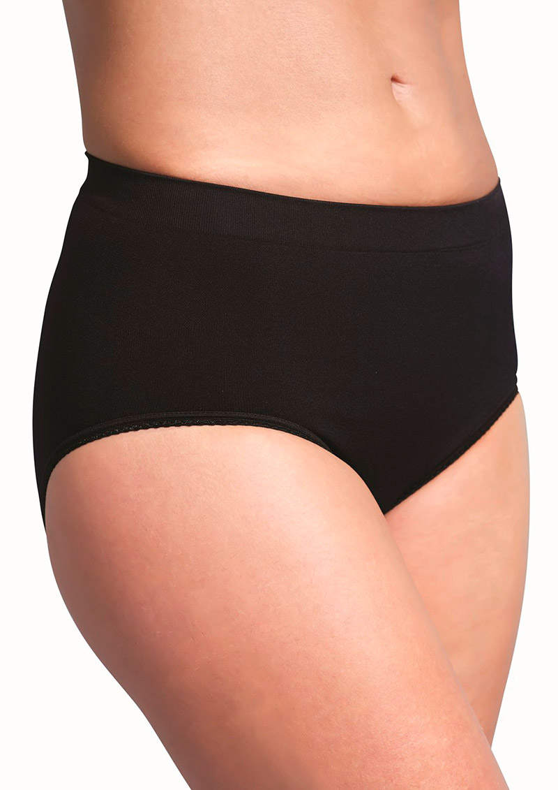 Бесшовные послеродовые утягивающие трусики Carriwell, черный M 4761