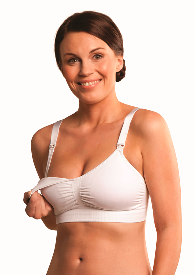 Бюстгальтер для кормления Carriwell с вкладками, белый L 3302