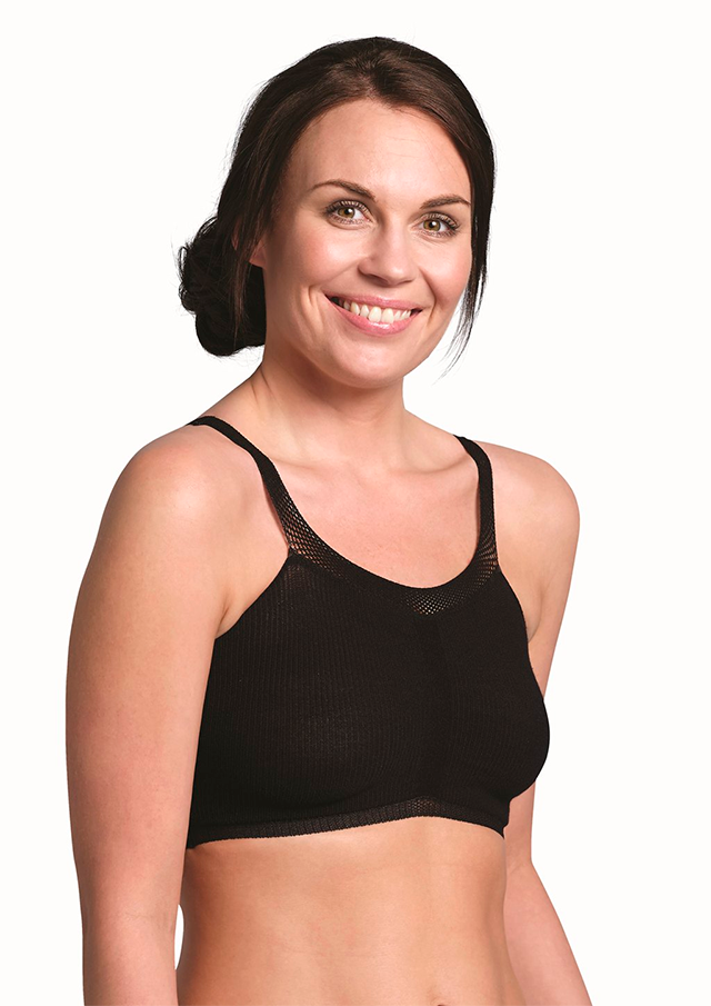 Комфортный бюстгальтер Carriwell Comfort bra, черный L 557