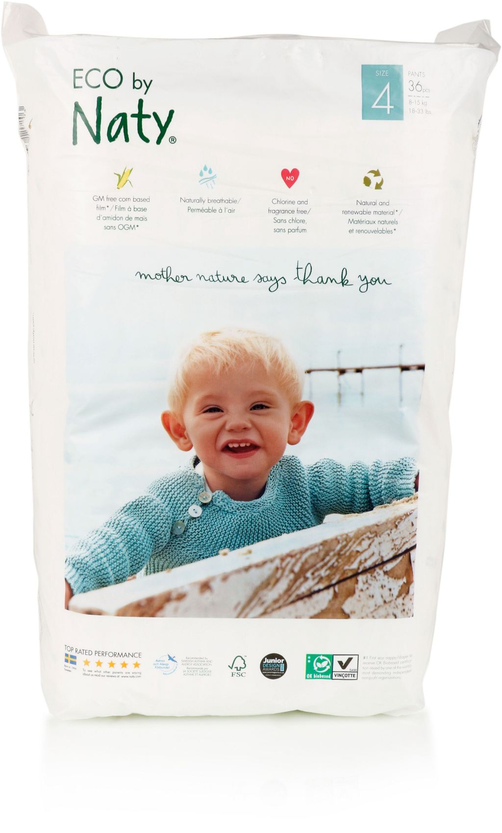Трусики Naty размер 4 (8-15 кг) 36 шт