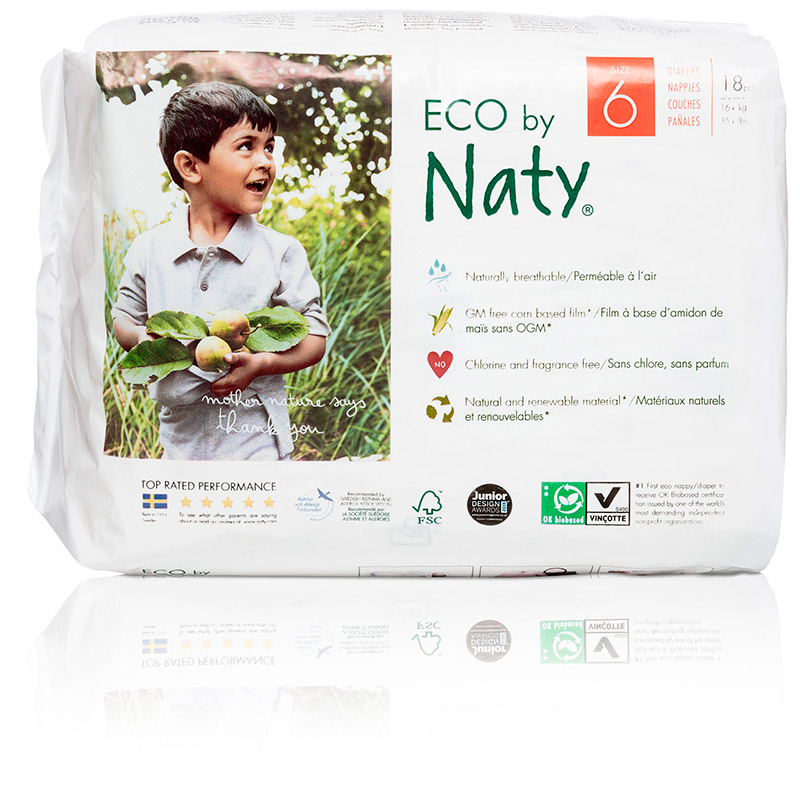 Подгузники Naty размер 6 (16+ кг) 18 шт