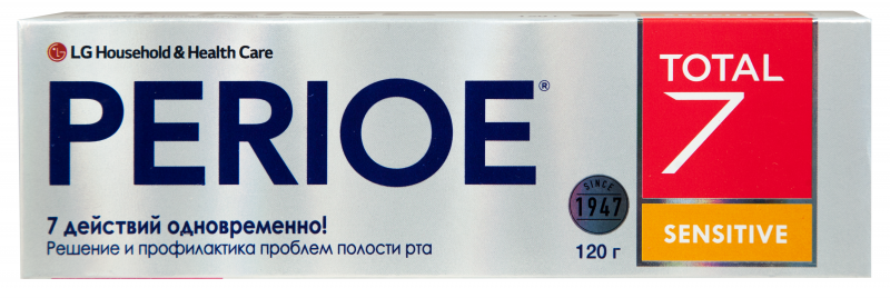 Зубная паста Perioe комплексного действия Total 7 sensitive, 120 г