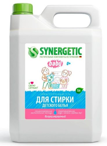 Synergetic Гель для стирки детского белья, 5 л