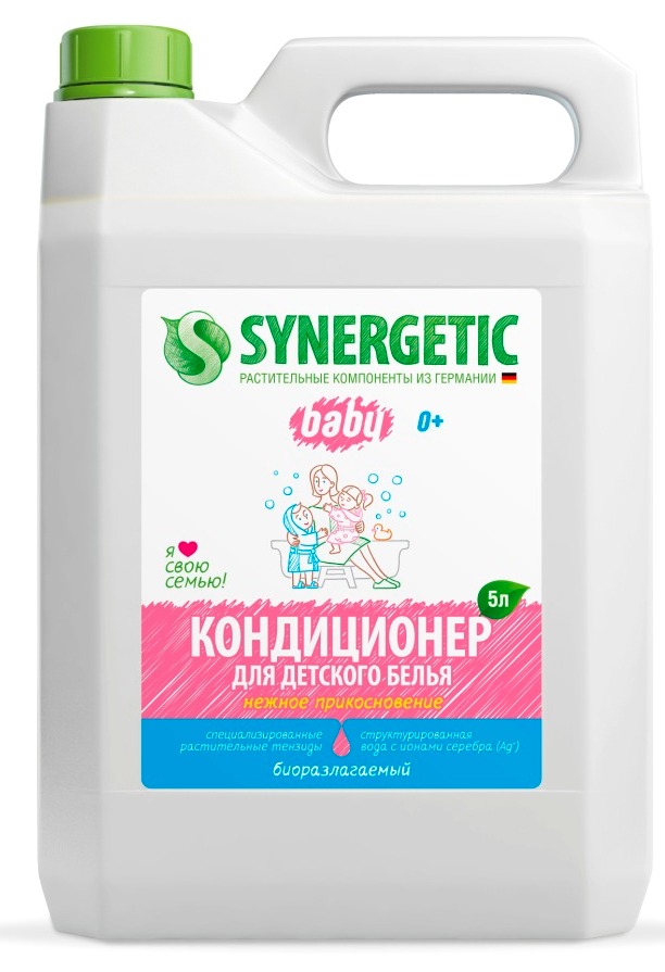 Кондиционер для детского белья Synergetic Нежное прикосновение, 5 л