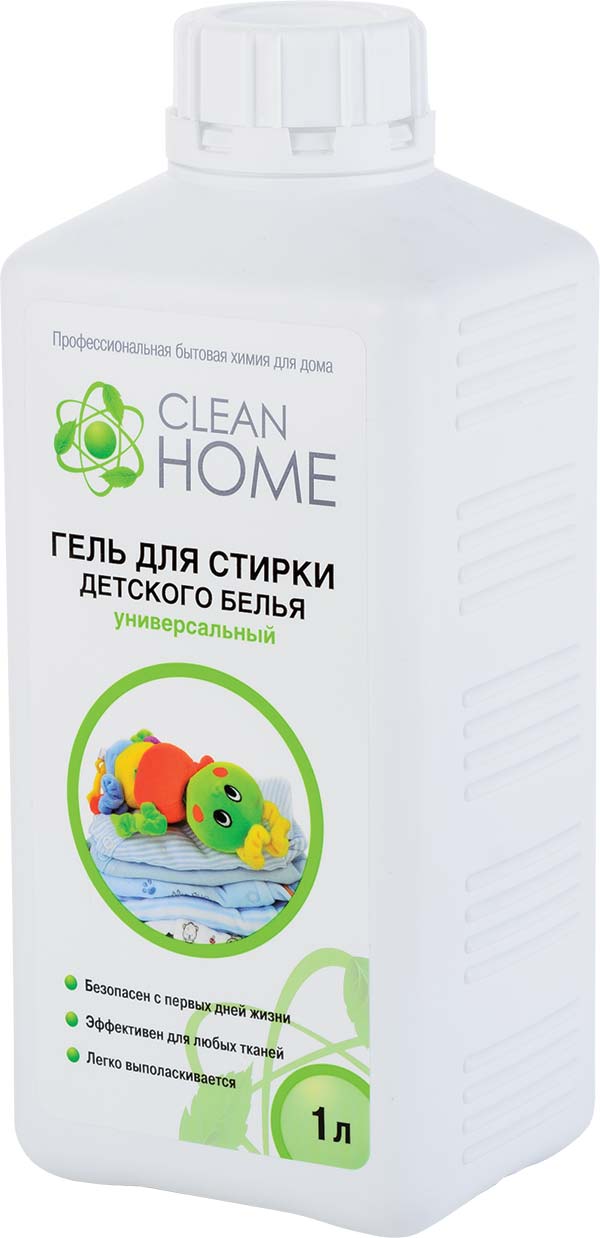 Гель для стирки детского белья Clean Home универсальный, 1 л
