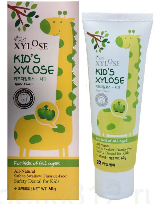 Детская зубная паста Hanil  Xylose Kids с экстрактом яблока, 60 г