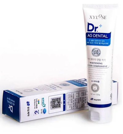 Зубная паста Hanil Dr. Xylose + AG Dental Whitening  Нано-серебряная антибактериальная, 120 г