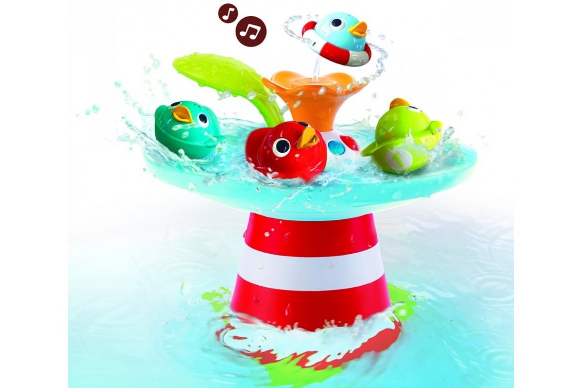 40138 Игрушка водная "Утиные гонки" фонтан с музыкой