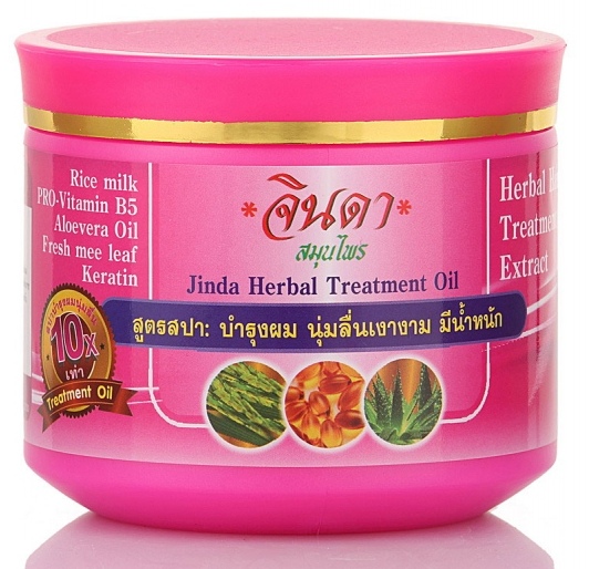 Маска для тонких волос Jinda Herbal с Рисовым молоком Спа-Уход в домашних условиях, 450 мл