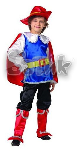 Детский карнавальный костюм Батик Кот в сапогах, размер 32 (122 см), арт. 7016