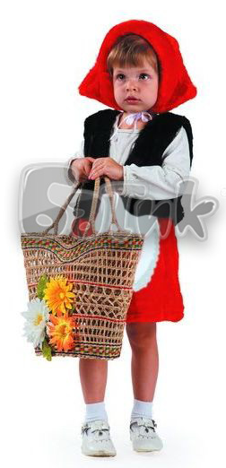 Детский карнавальный костюм Батик Красная Шапочка, размер 28 (110 см), арт. 111