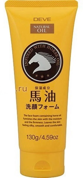 Пенка для умывания Pharmaact Deve очищающая для жирной кожи с лошадиным маслом, 130 г