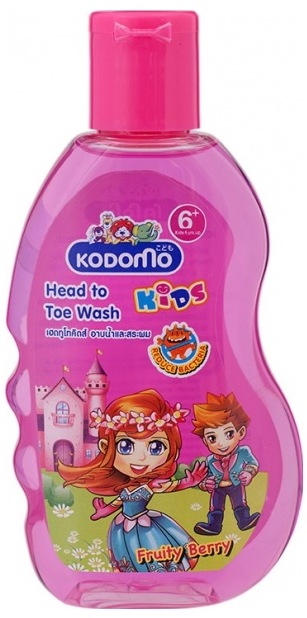 Детский шампунь Kodomo От макушки до пяточек, Фруктово-Ягодный, 200 мл