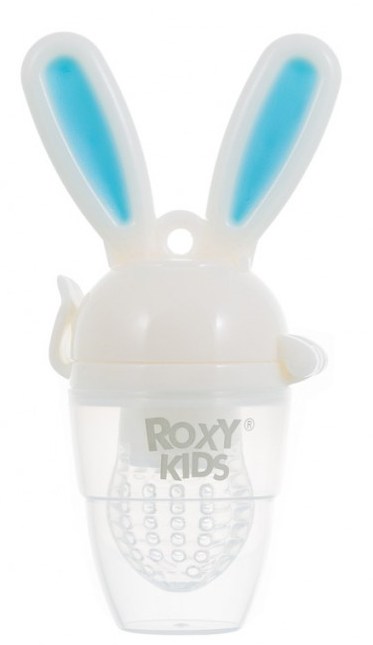 Ниблер для прикорма Roxy-Kids Bunny Twist (голубой, розовый)