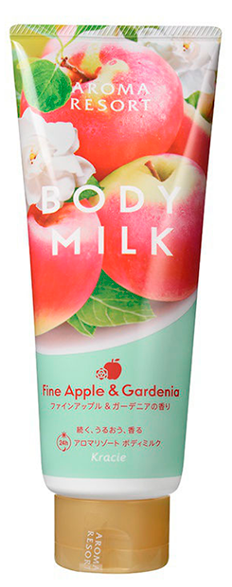 Молочко для тела Kracie Aroma Resort с ароматом яблока и гардении, 200 г