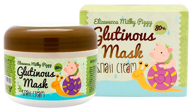 Крем-маска для лица ночная Elizavecca Улиточный муцин, 100 гр