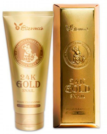 Пенка для умывания Elizavecca Муцин улитки и Золото, 180 мл