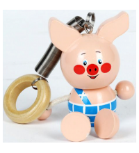 Играем вместе, Деревянная игрушка Пятачок фигурка 0439 