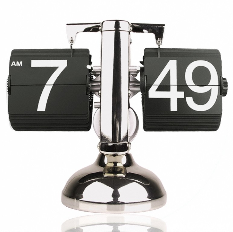 Flip Clock Часы настольные с перекидным табло (черный)