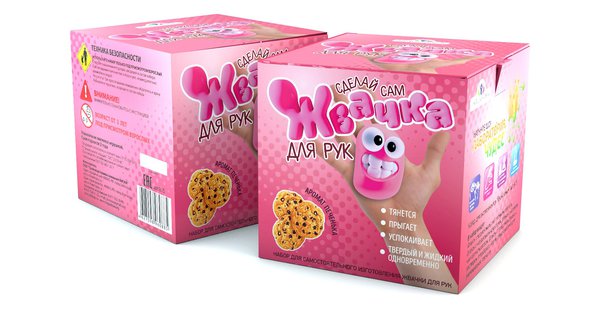 Набор для экспериментов Жвачка для рук Печенька