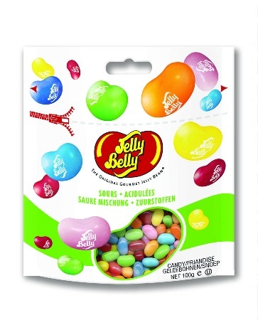 42006 Драже жевательное "Jelly Belly" ассорти кислые фрукты 100г пакет