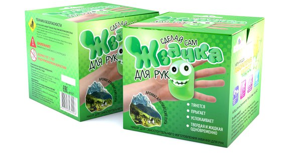 Набор для экспериментов Жвачка для рук Альпийские луга