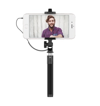 VPSFCB1BLK Монопод для селфи Vipe (VPSFCBL1BLK) c AUX кабелем, черный