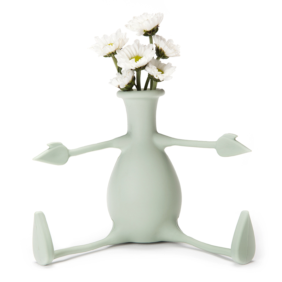 PE555 Ваза для цветов с гибкими ручками Florino (мятный)
