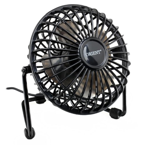 F2029N-29626 Настольный вентилятор, 2 скорости,питание от USB ( черный)