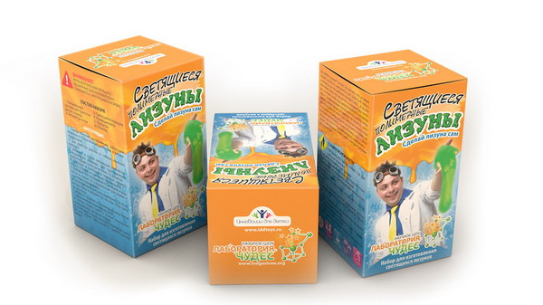 Набор Сделай своими руками Светящиеся полимерные лизуны